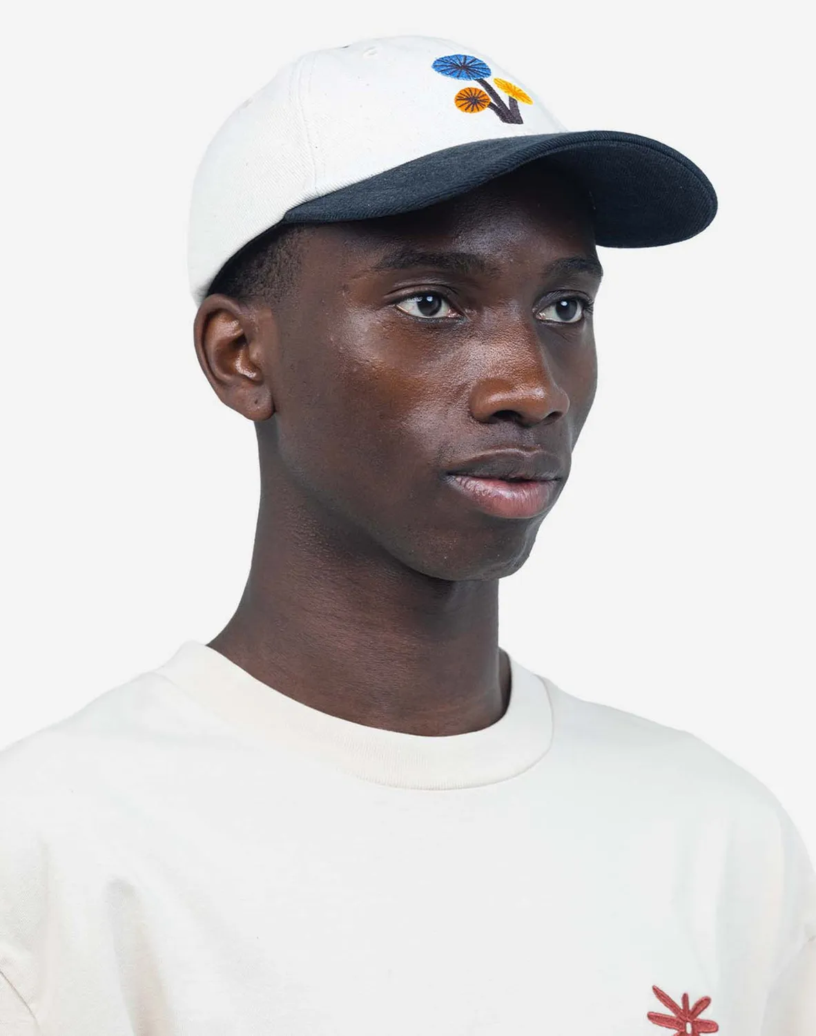 Olow Psikea casquette six panels écru coton bio
