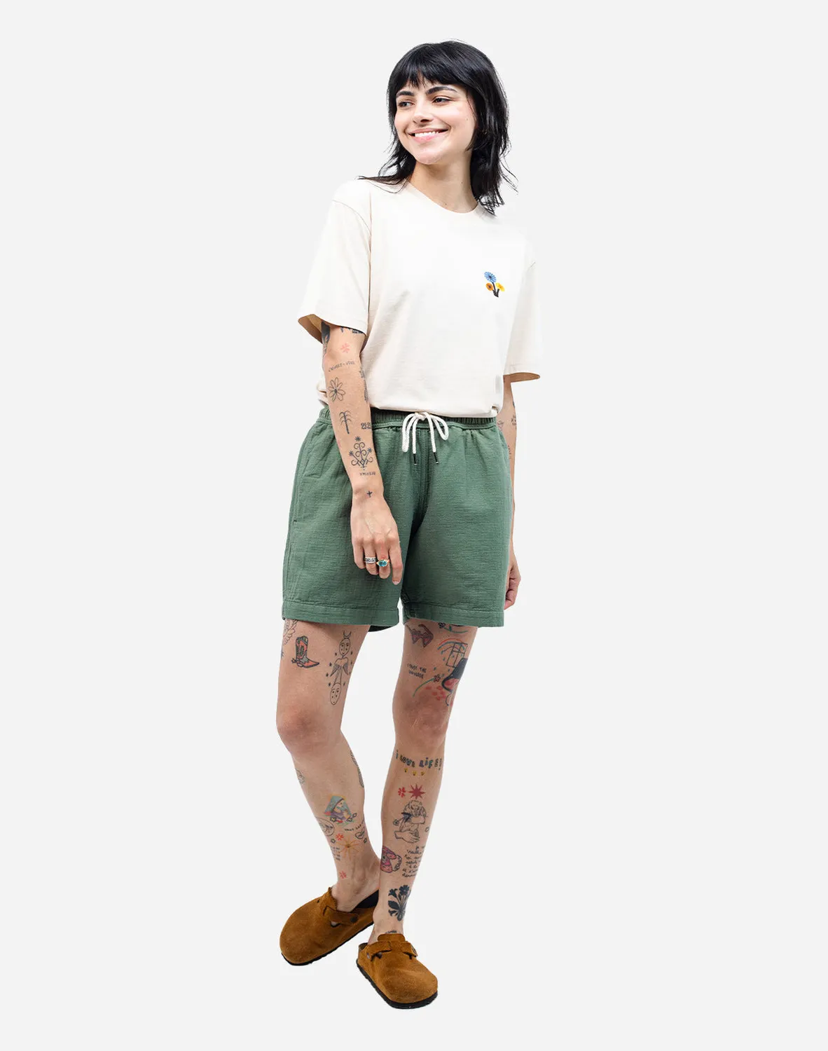 OLOW Bodhi short vert olive coton doux
