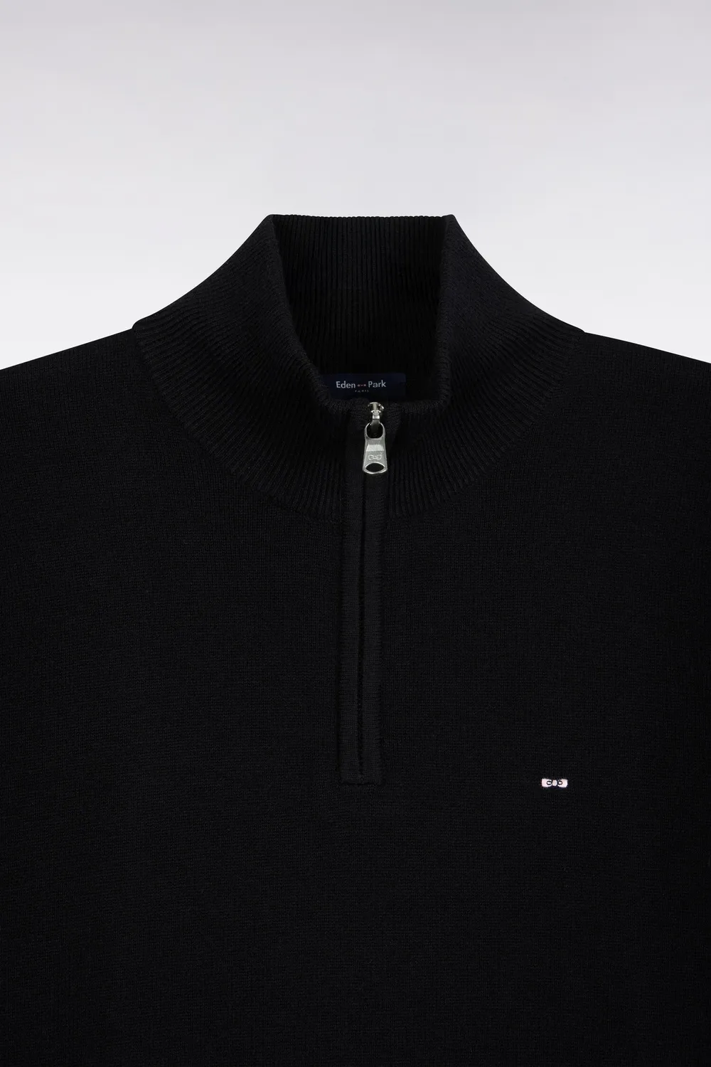 Eden Park pull col camionneur noir laine droite
