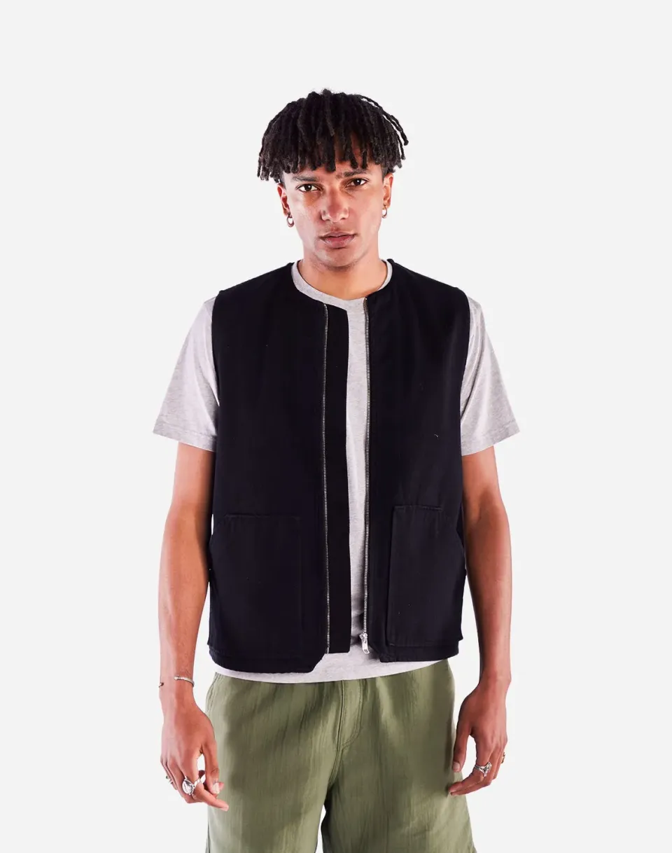 OLOW Tapiya veste sans manches denim noir bio