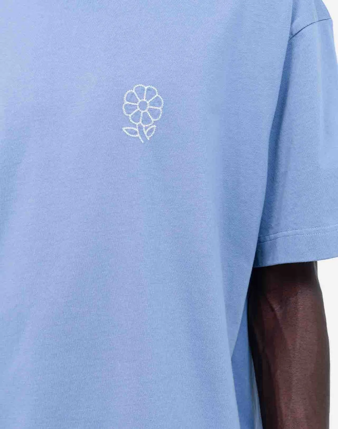 Olow Simple Life t-shirt ample bleu azur coton bio