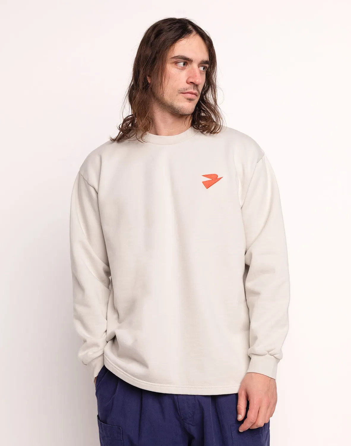 OLOW Free Mind Gris Perle sweat coton bio 430g