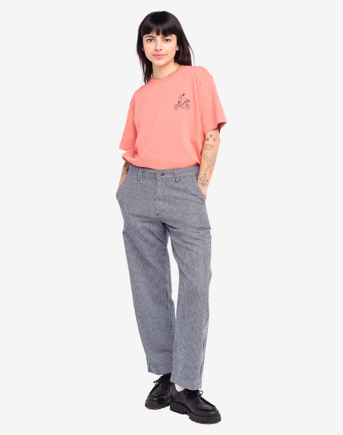 Olow Chuck Pantalon denim rayé workwear