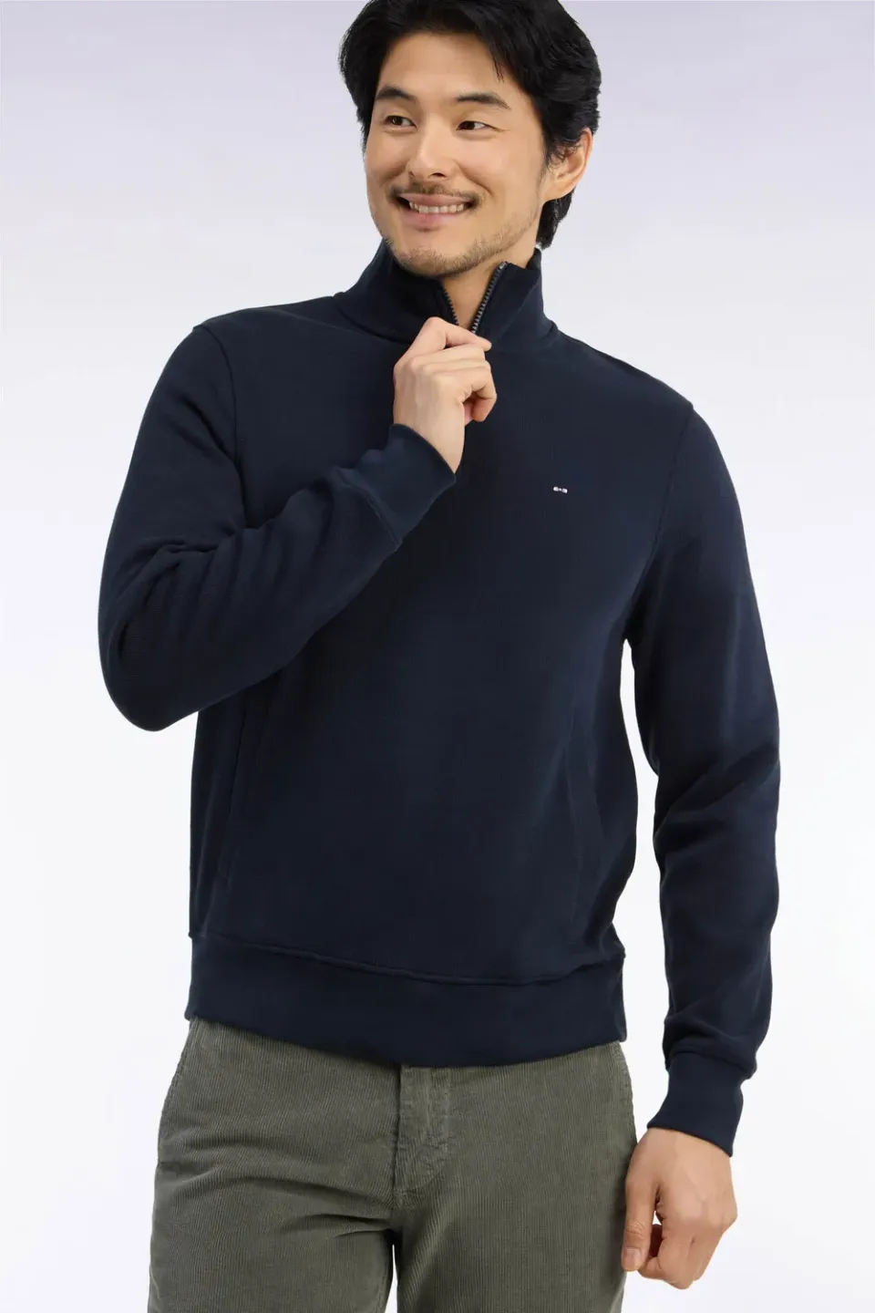 Eden Park H26MAISW0002 sweat marine col camionneur