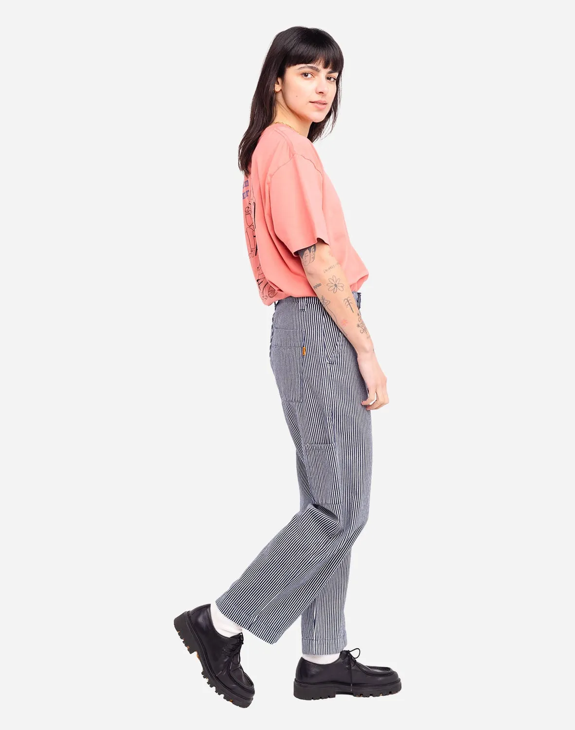 Olow Chuck Pantalon denim rayé workwear