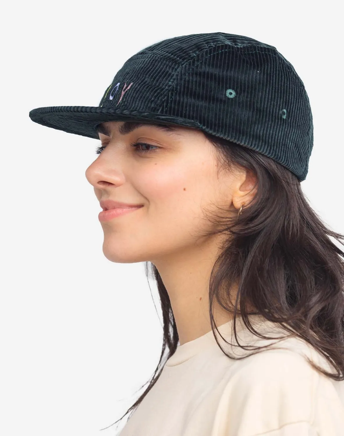 OLOW Joy casquette five panel vert foncé velours