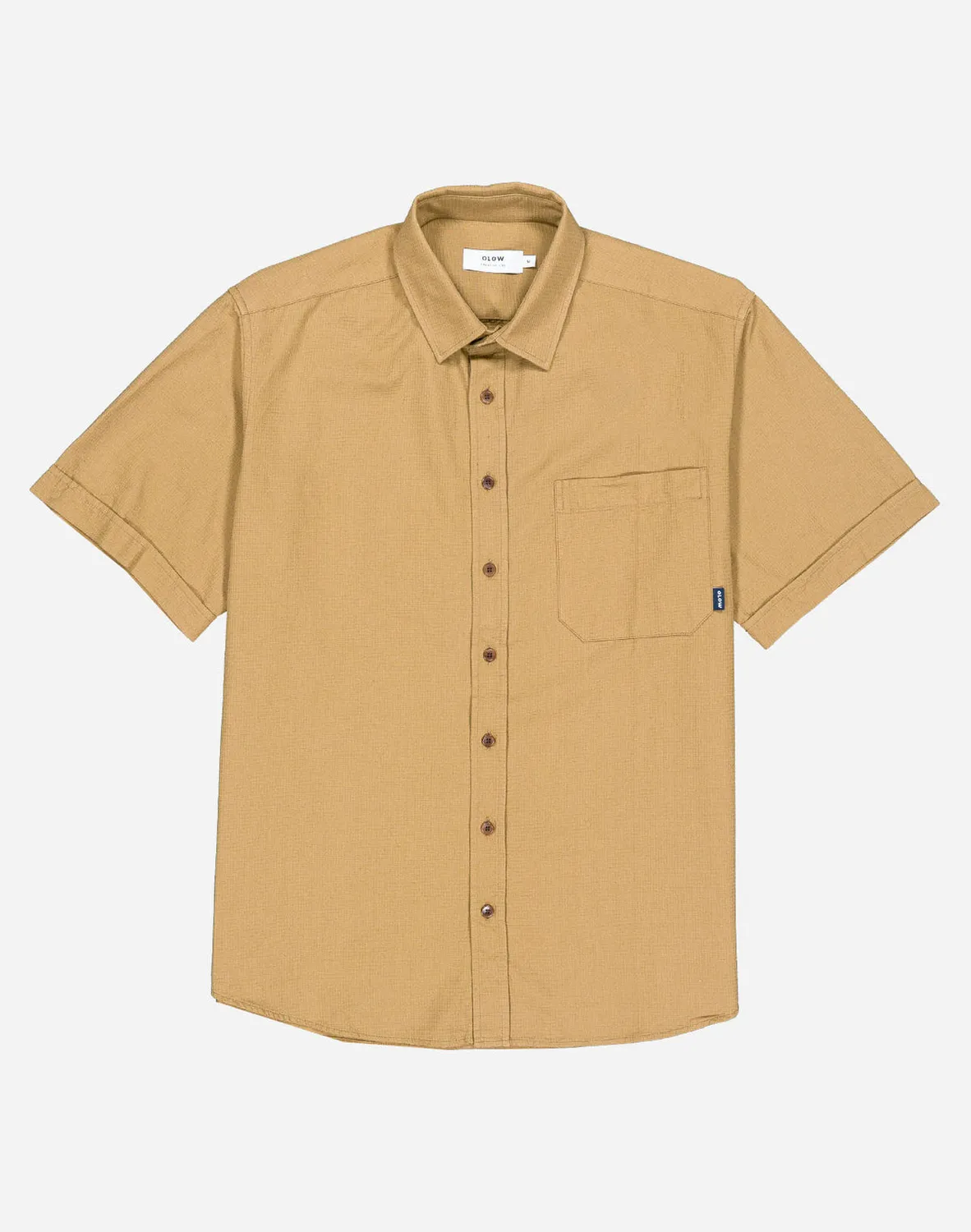 OLOW Lewis chemisette marron coton corozo