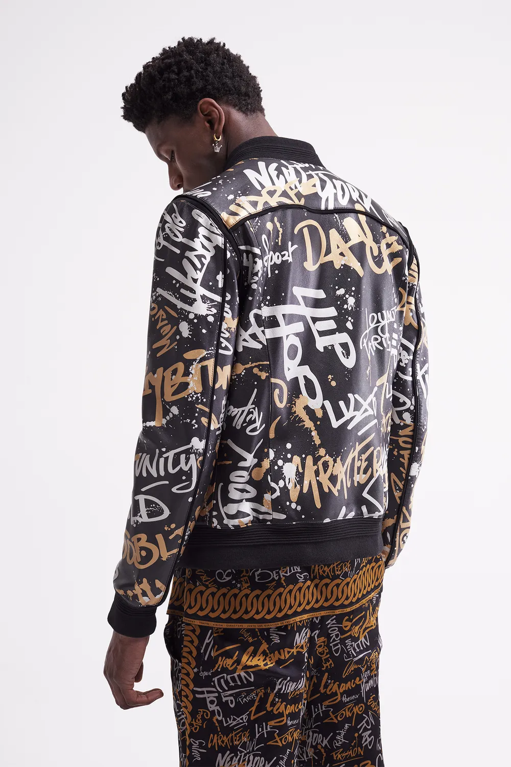 French Deal Essentiel Graffiti veste cuir homme
