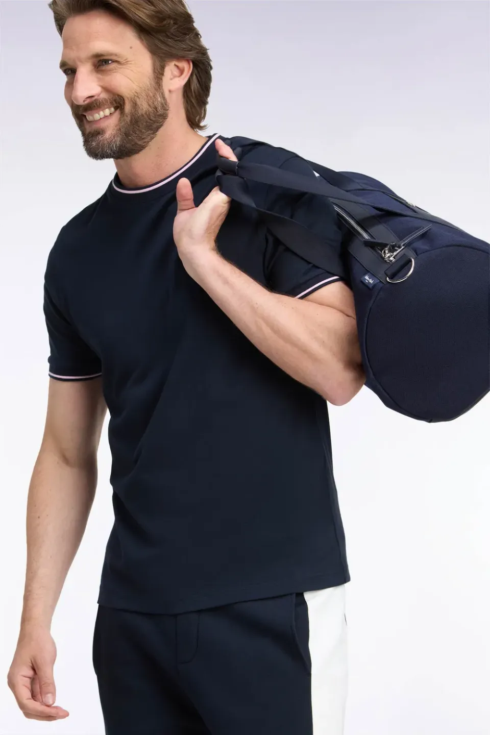 Eden Park Tricolore t-shirt marine coupe droite coton