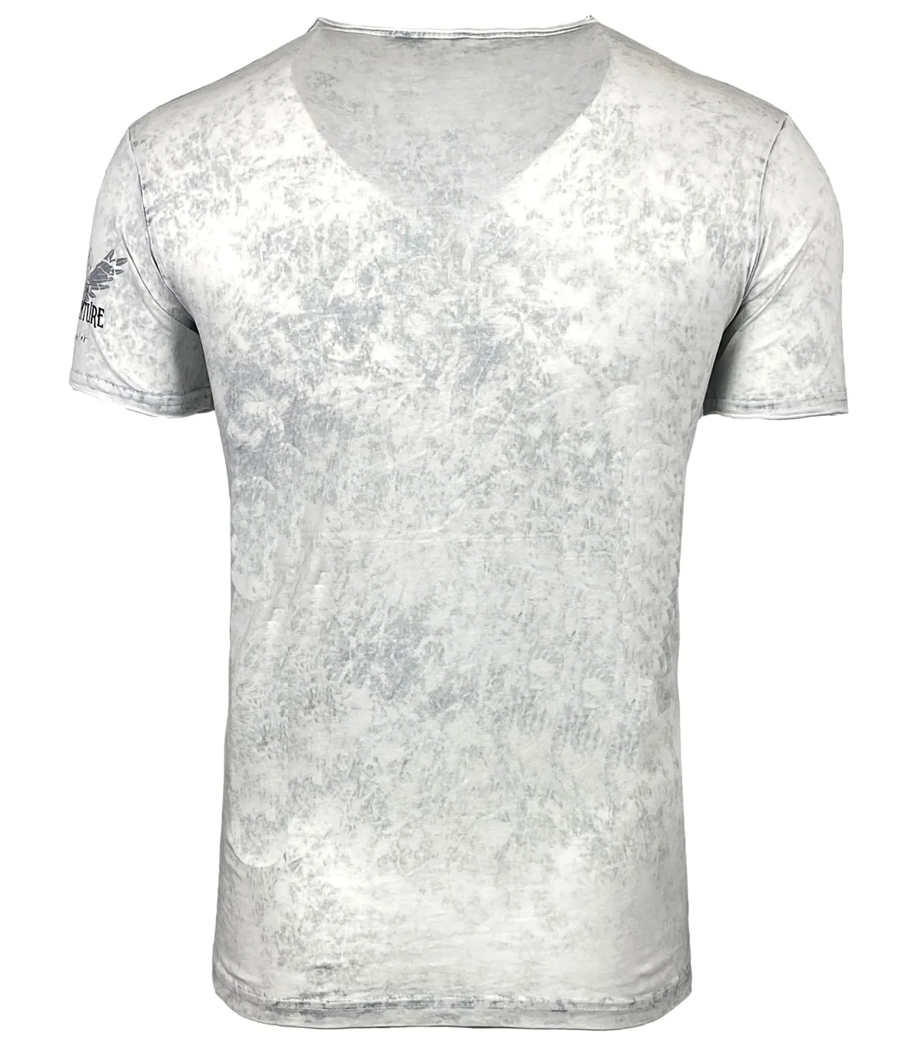 Subliminal Mode BX118 t-shirt homme blanc coton délavé