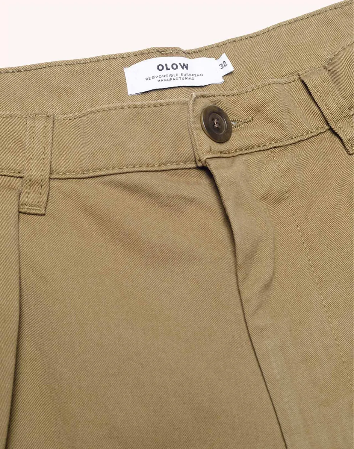 OLOW Sembo pantalon vert tilleul coupe large coton bio