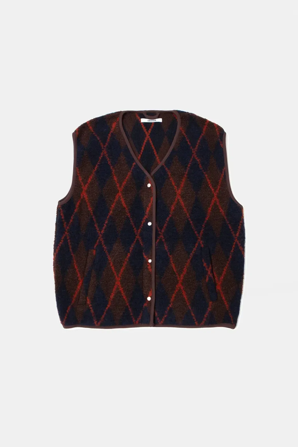 Edmmond Studios Atelier Vest gilet marron polaire