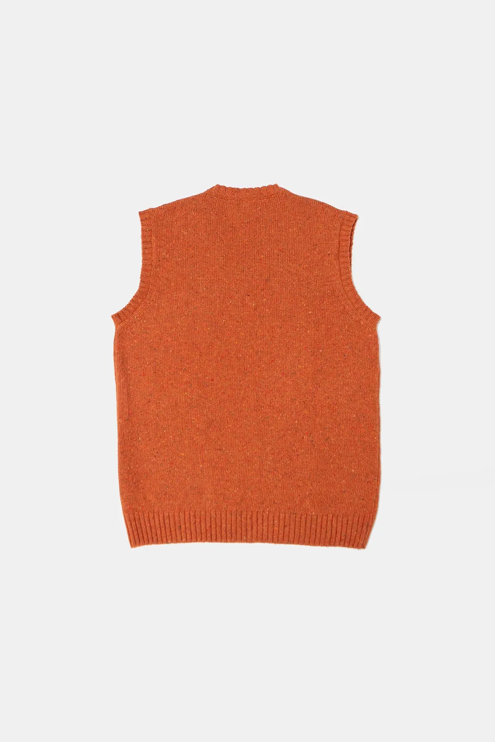 Edmmond Studios Paris Vest gilet orange tweed