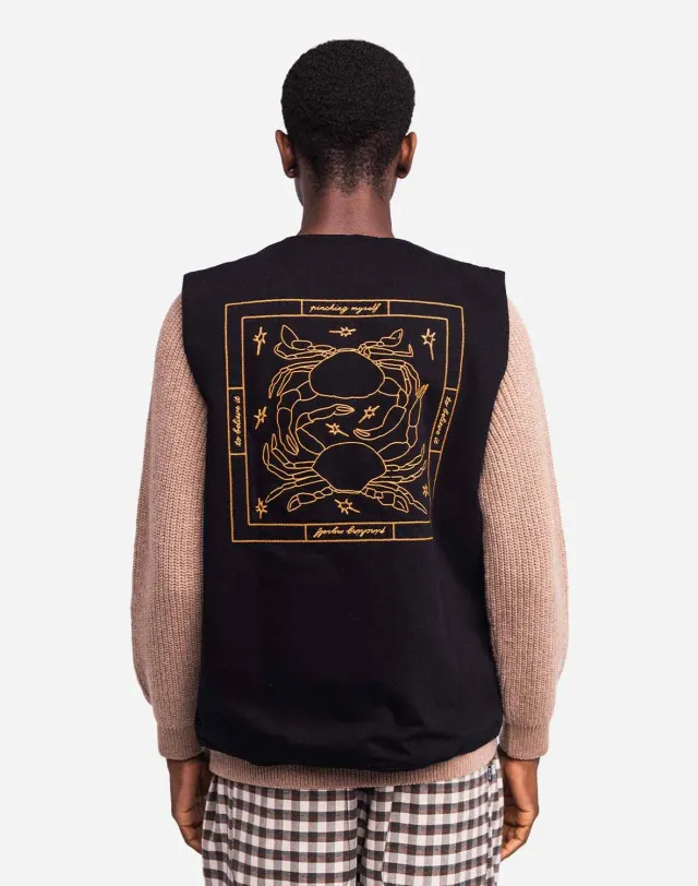 OLOW Étrille veste sans manches noire denim