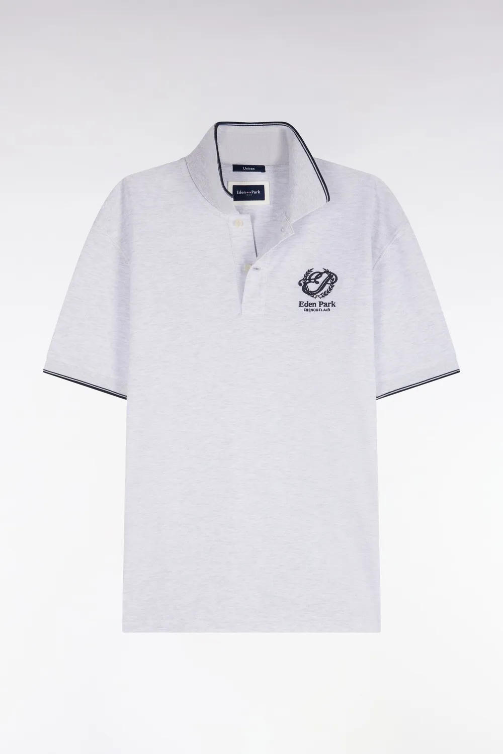 Eden Park Rugby Heritage H26MAIPC0038 polo gris coton