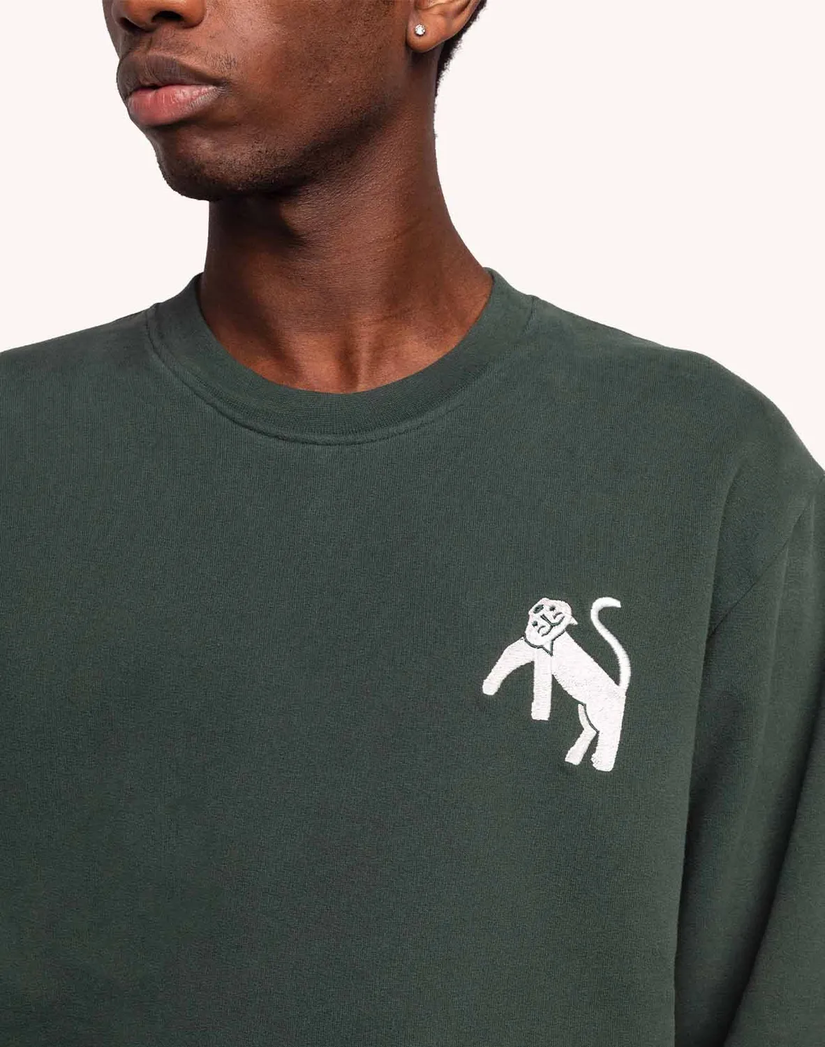 OLOW Wild sweat coton bio vert mélèze