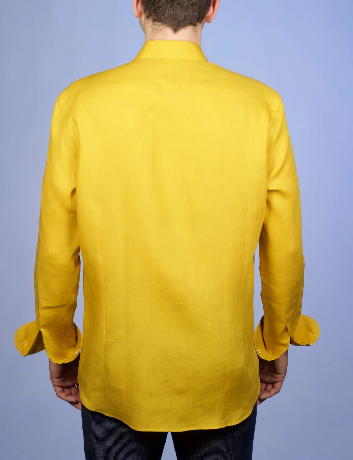 La Chemise Française Lin Normand Moutarde chemise homme