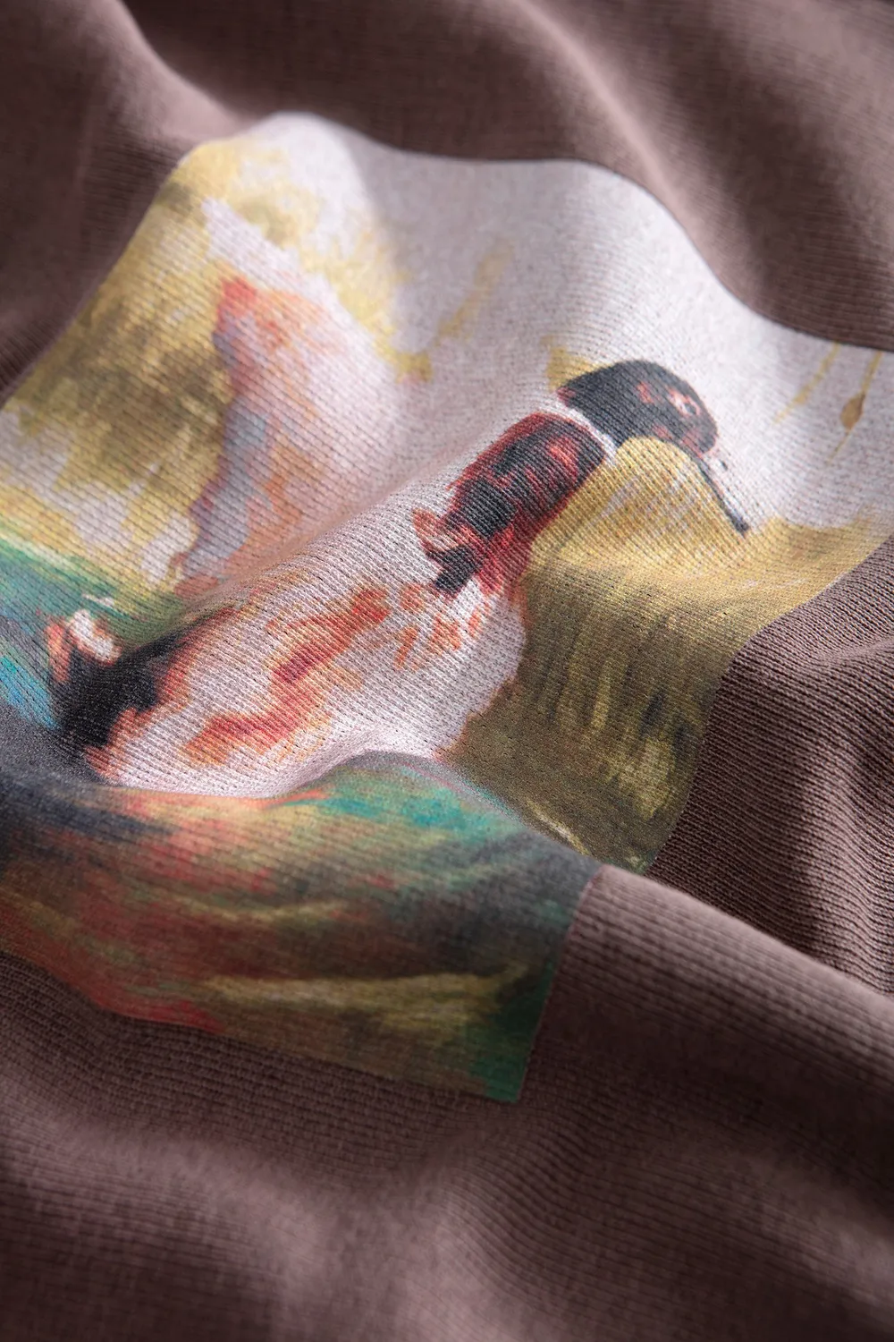 Edmmond Studios Tour t-shirt homme chocolat imprimé