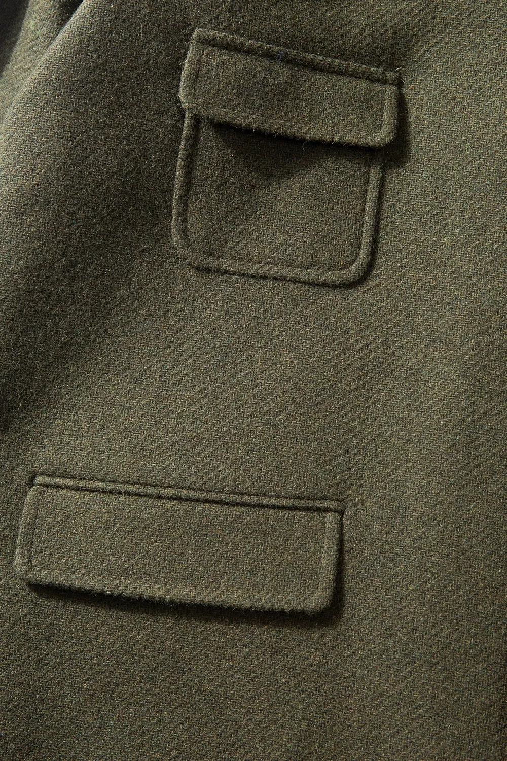 Edmmond Studios Heritage Coat manteau kaki doublure