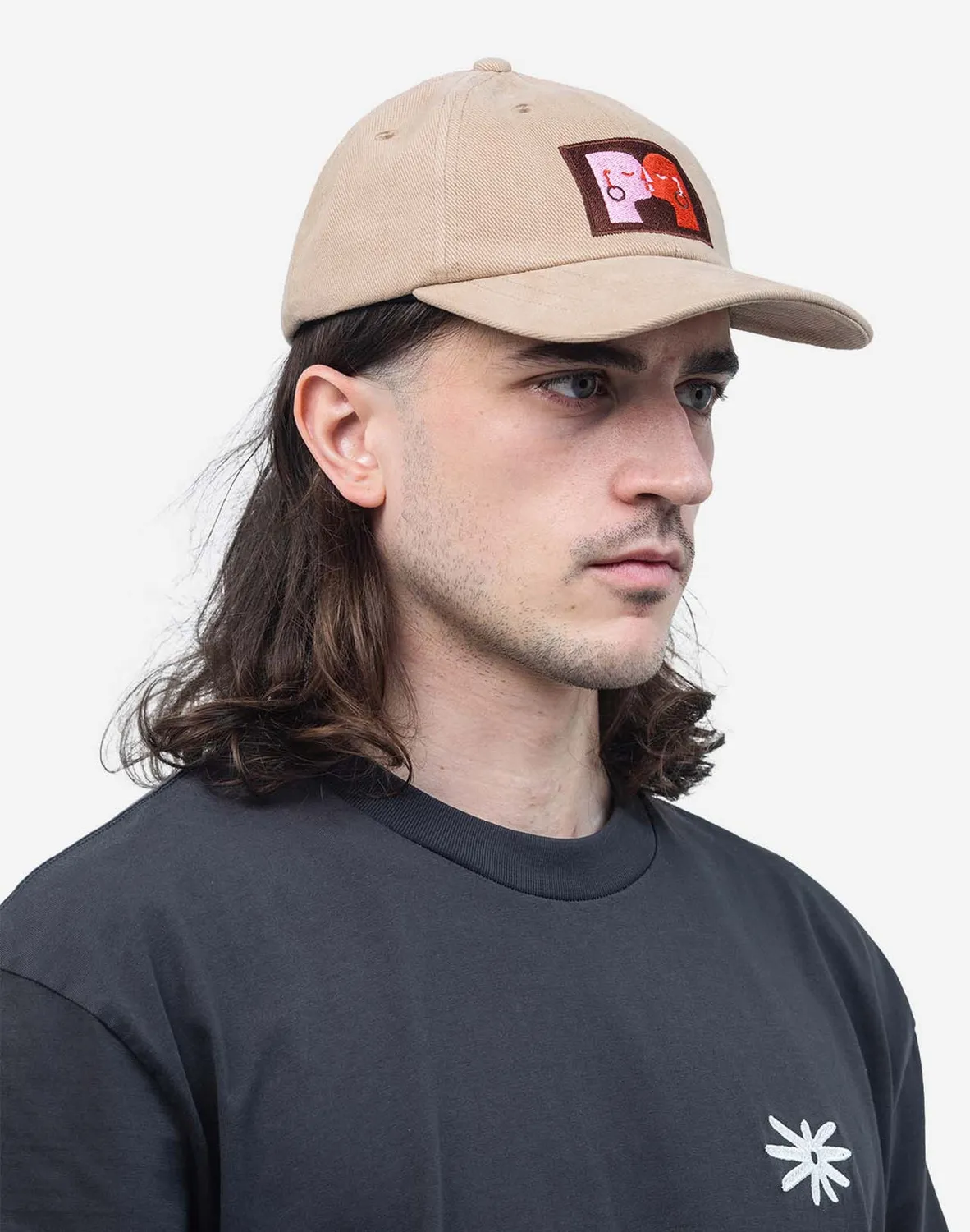 OLOW Six Panel Kiss casquette sable coton réglable