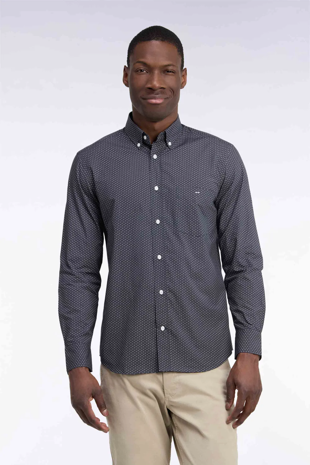 Eden Park Legend Rugby chemise kaki micromotifs