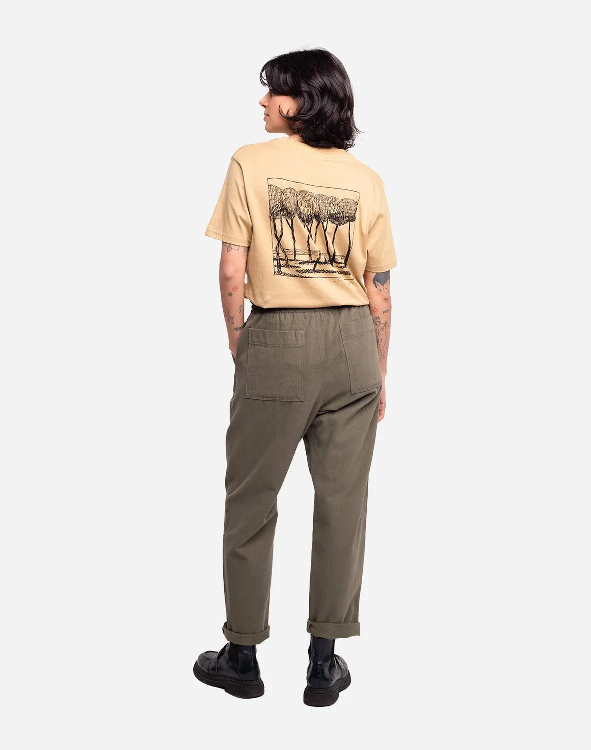OLOW Hatha pantalon chino kaki sergé coton