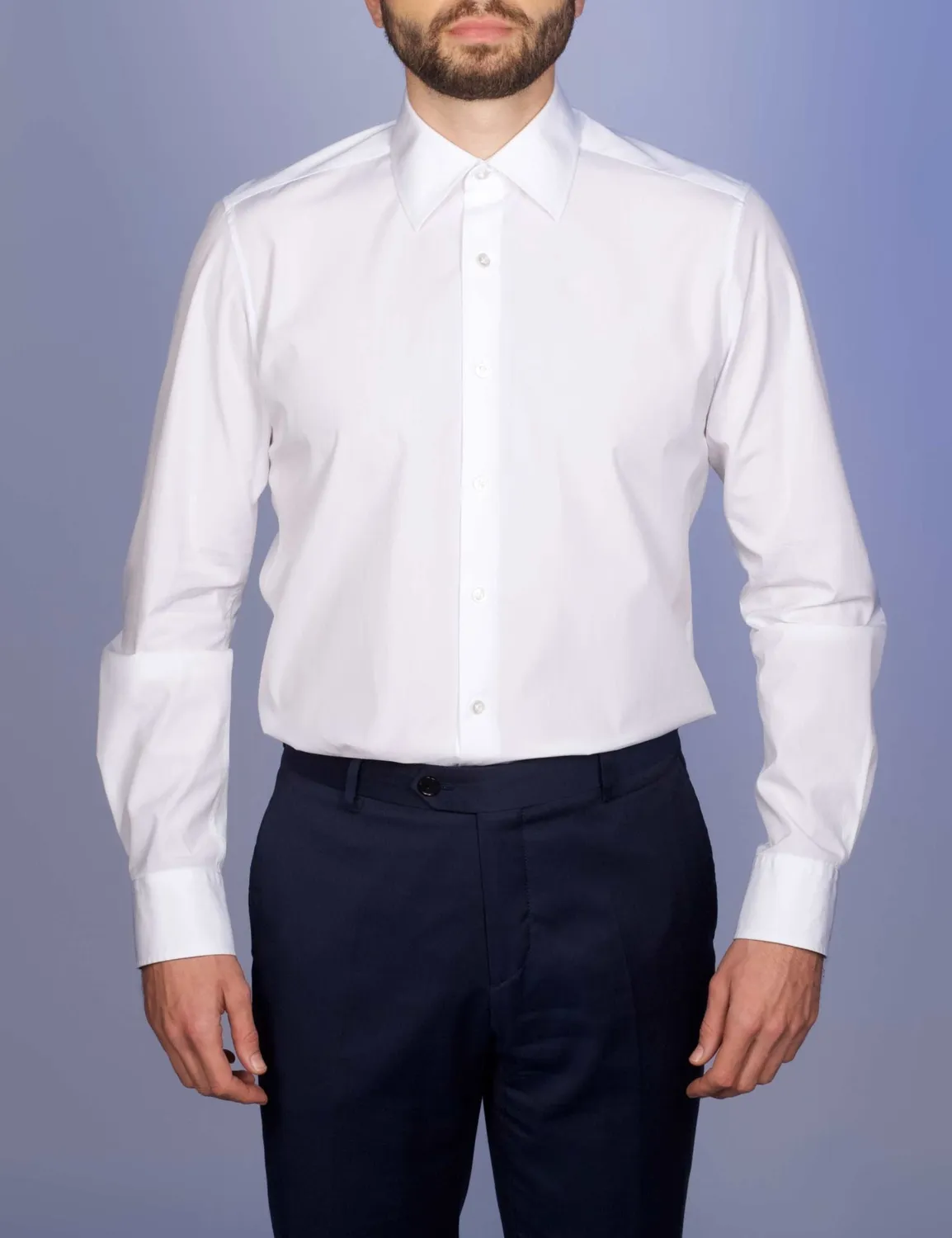La Chemise Française Blanche chemise homme popeline double retors
