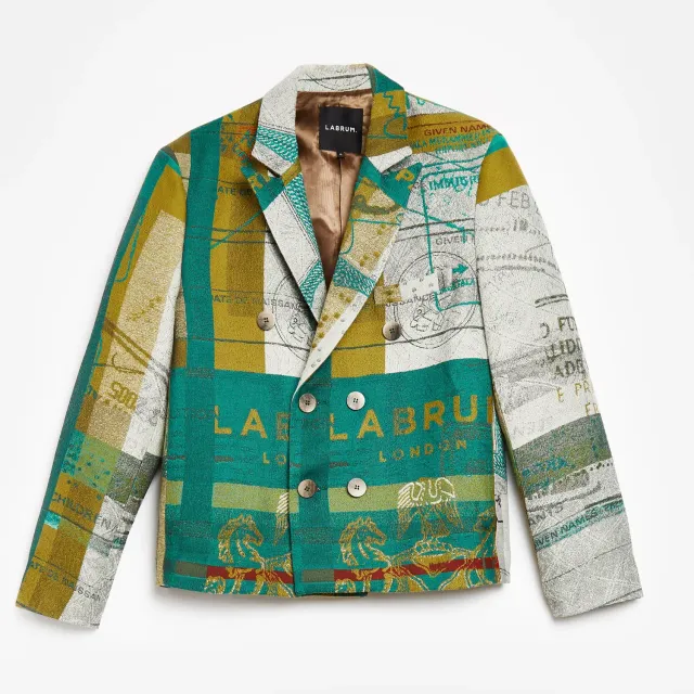 Labrum Ya-Alimamy blazer homme cropped multicolore