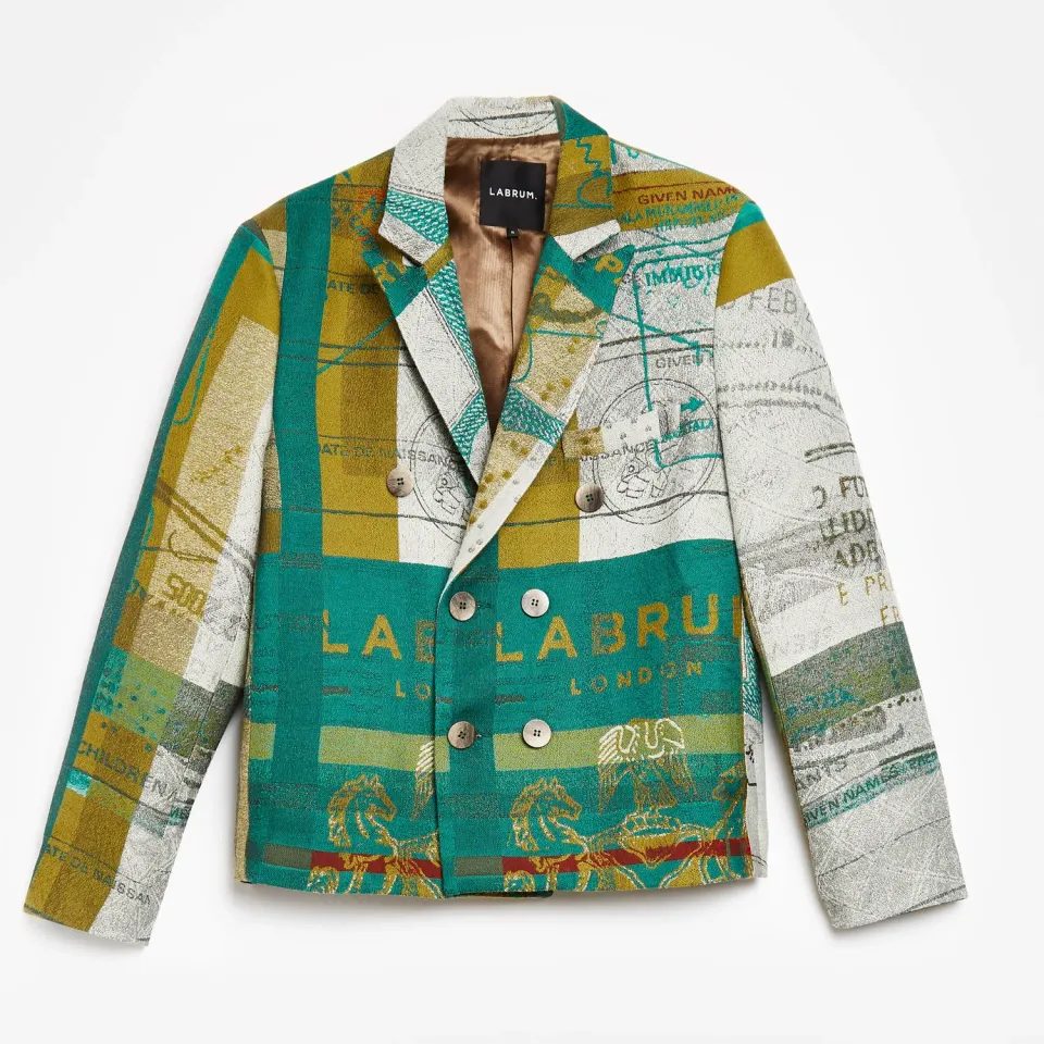 Labrum Ya-Alimamy blazer homme cropped multicolore