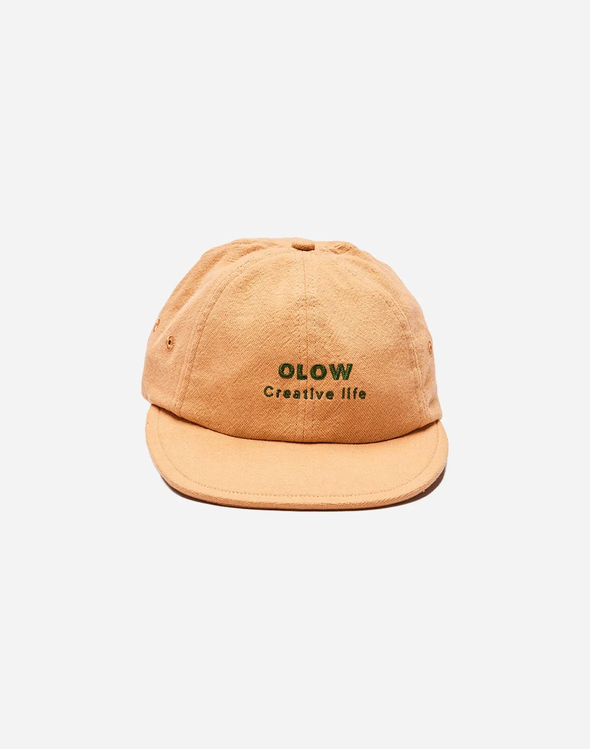 OLOW Creative Life casquette jaune ocre coton recyclé