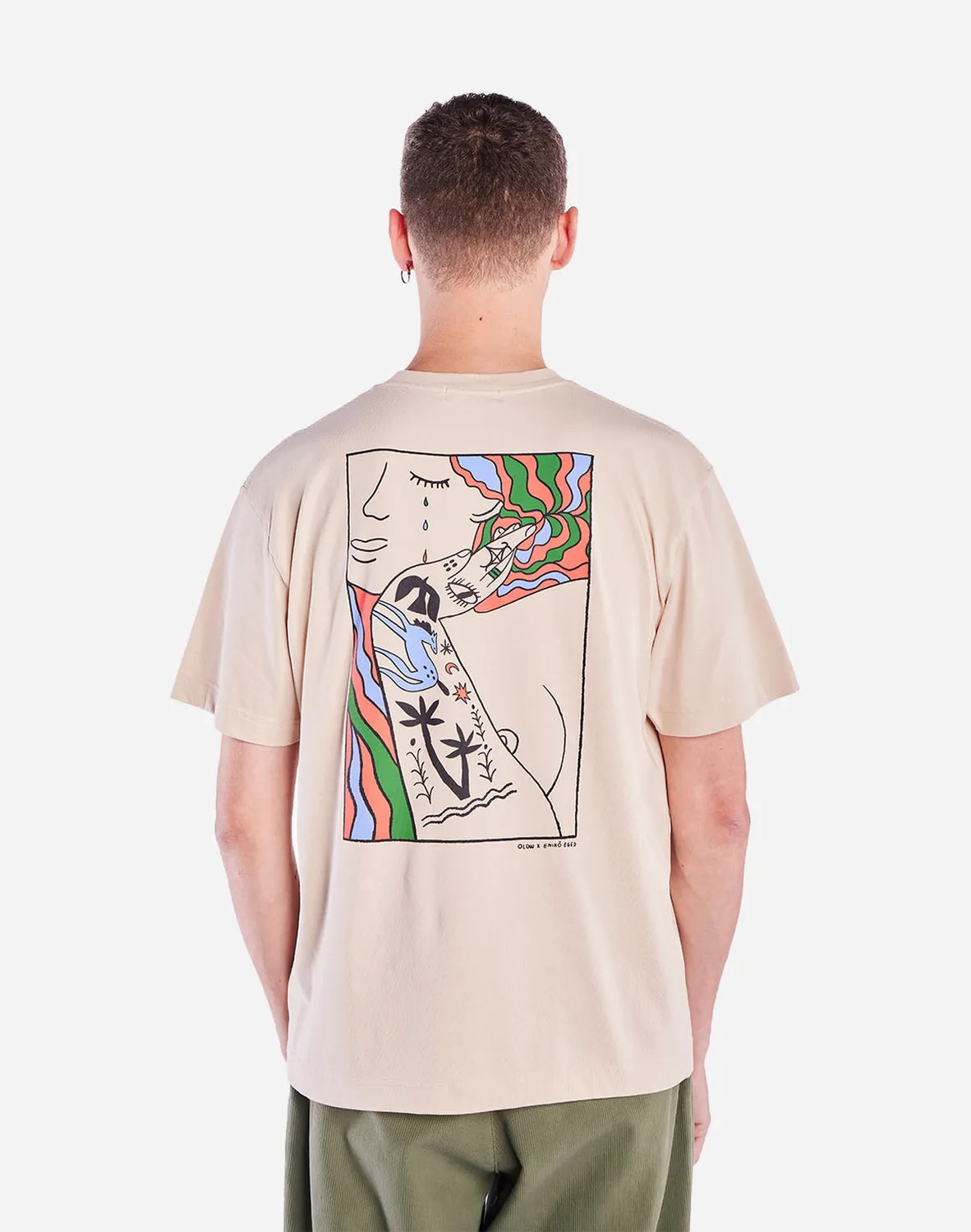 OLOW Remember t-shirt homme crème loose