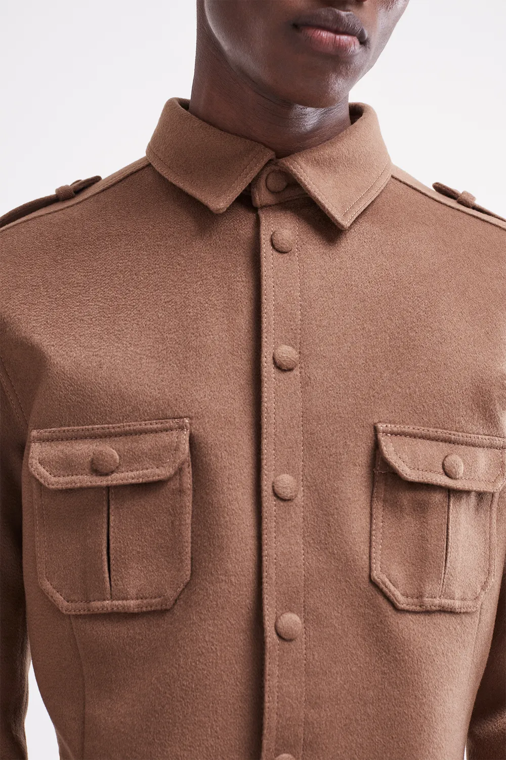 French Deal Écorce de Soie chemise cachemire