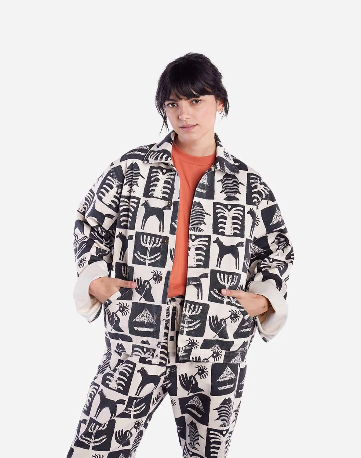 OLOW Tamar veste bicolore denim créateur