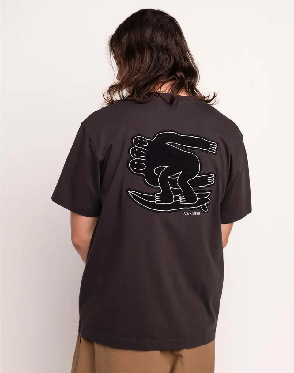 OLOW Point Break t-shirt ample noir carbone