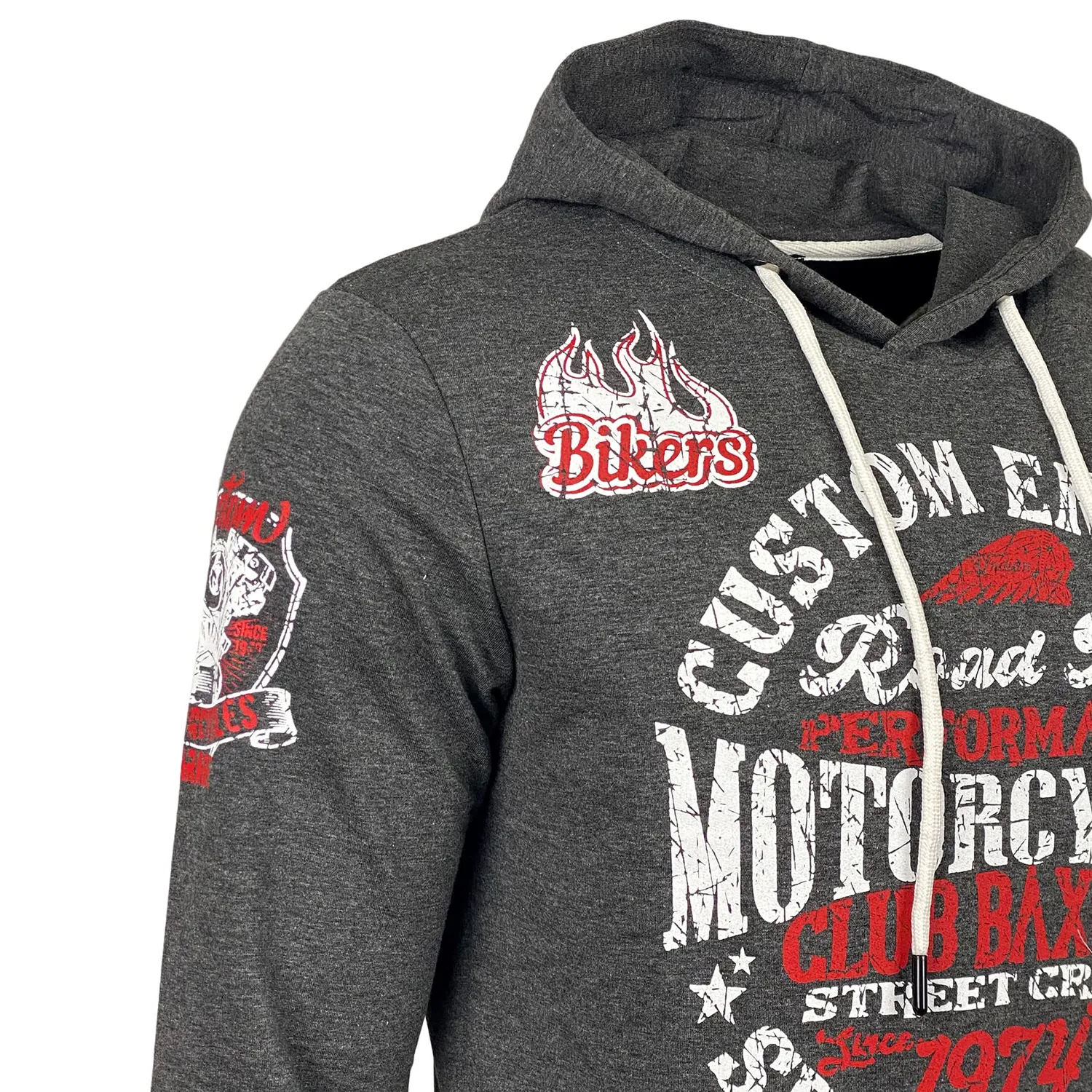 Subliminal Mode BX-601 sweat capuche homme gris bicolore