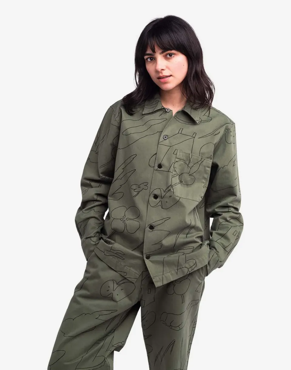OLOW Décré Gower chemise kaki poches