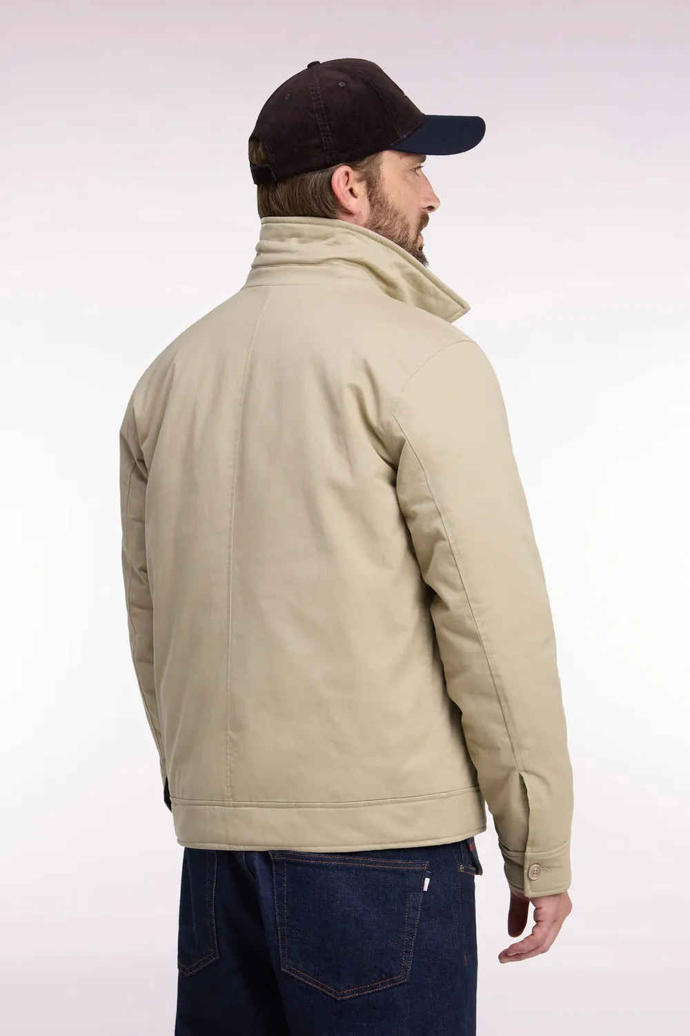 Eden Park Legend Rugby blouson coton stretch beige doublé