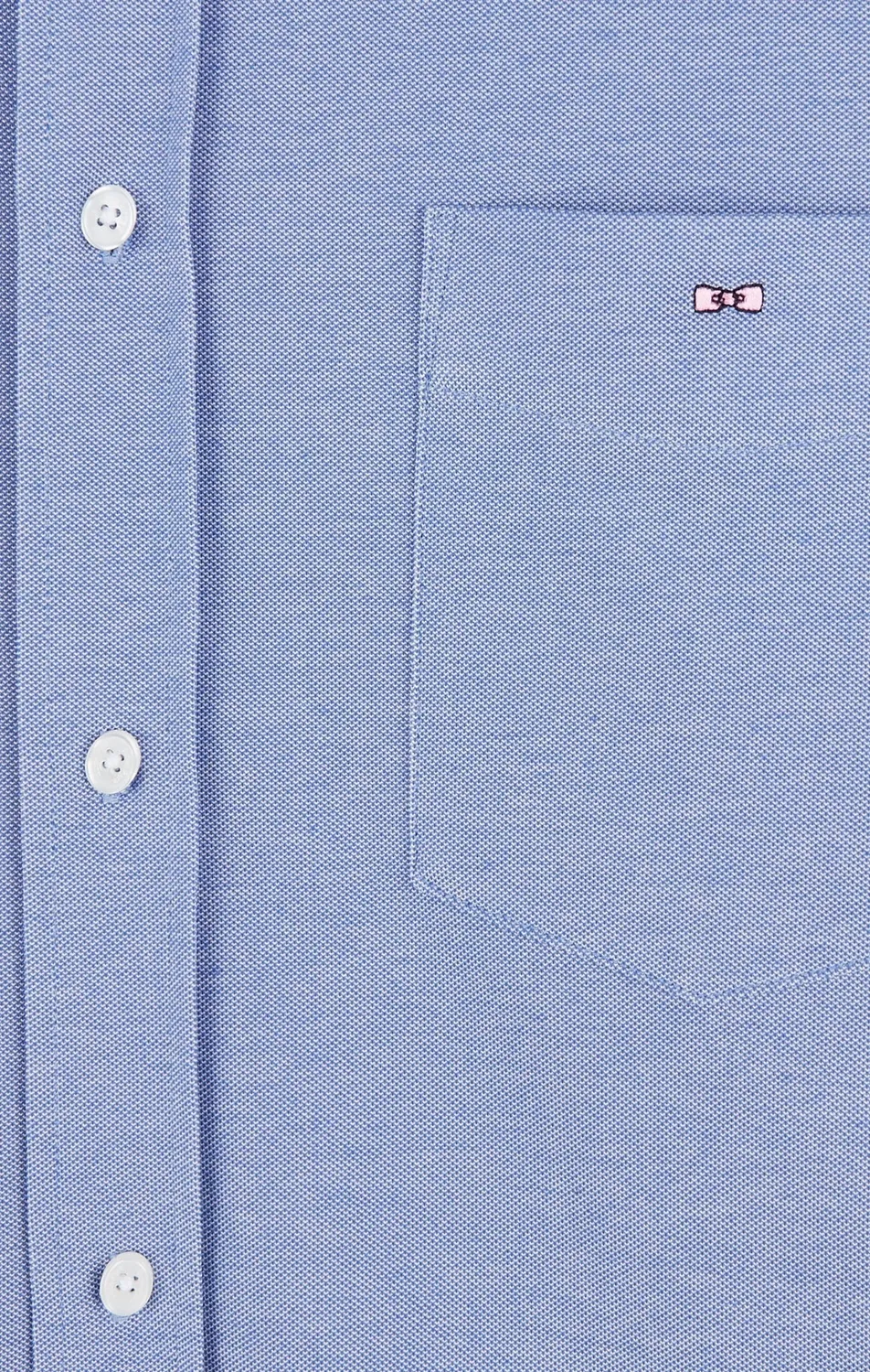 Eden Park PPSHICHE0018 chemise slim bleu pinpoint