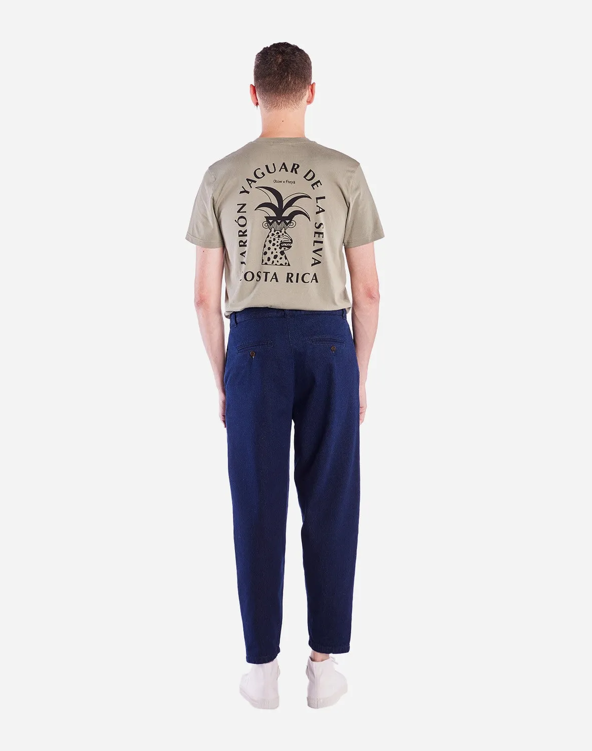 OLOW Swing pantalon denim foncé coton recyclé