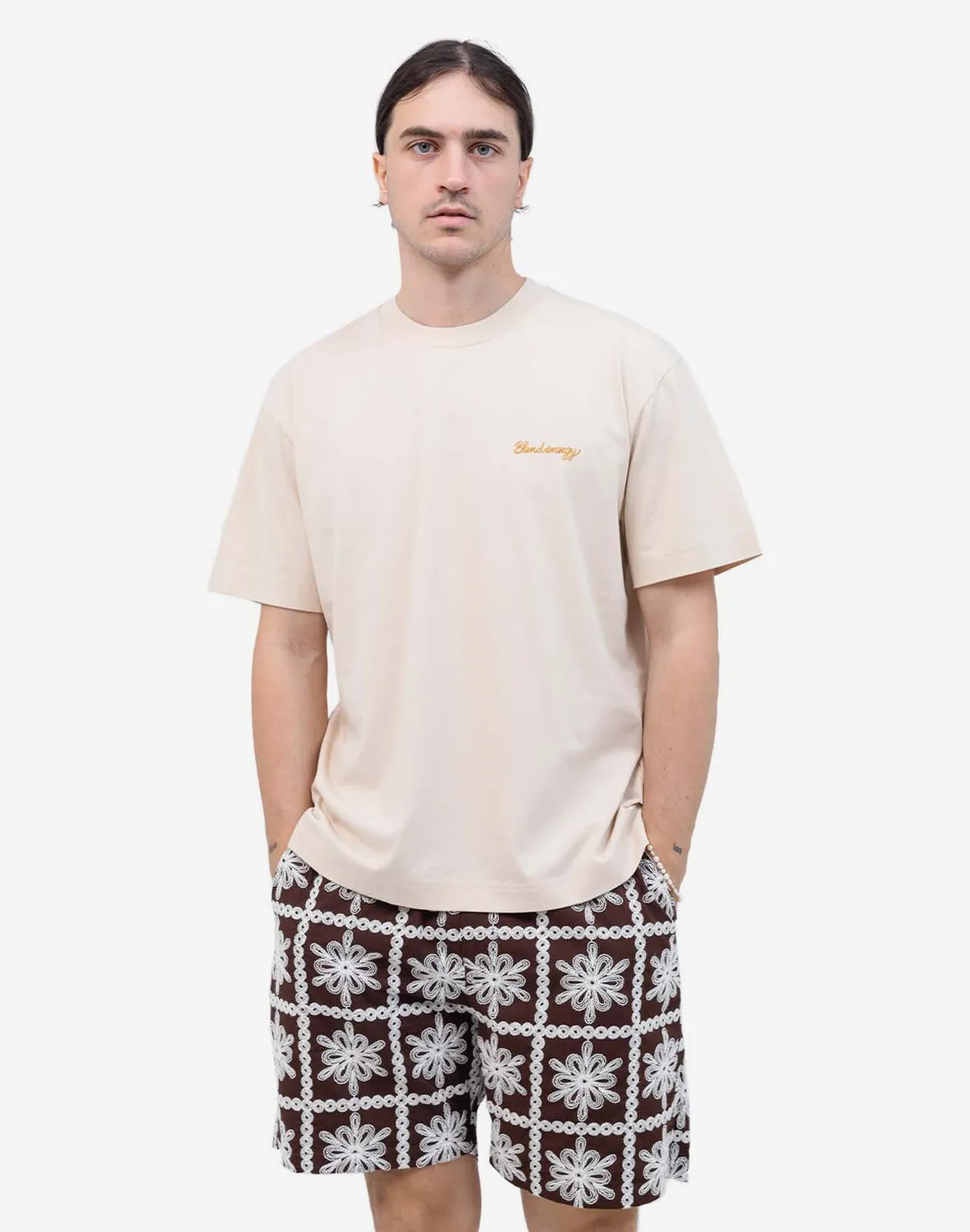 Olow City t-shirt ample crème coton bio