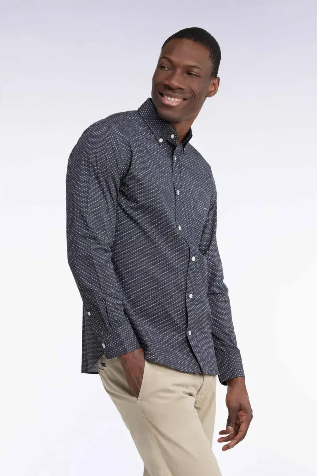 Eden Park Legend Rugby chemise kaki micromotifs