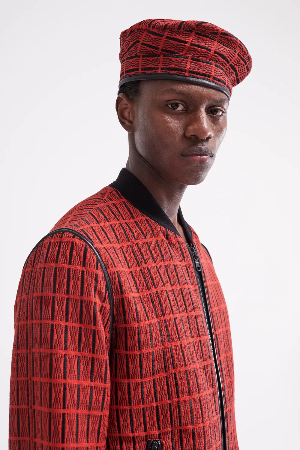 French Deal Essentiel veste pagne Baoulé soie