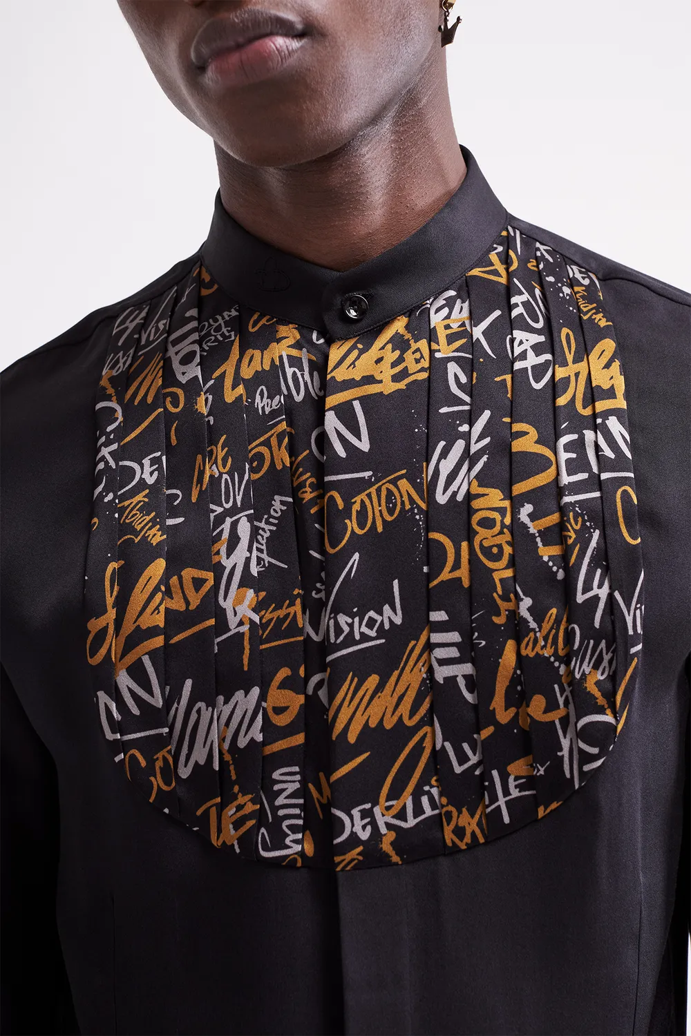 FRENCH DEAL Maestro Graffiti chemise satin de soie