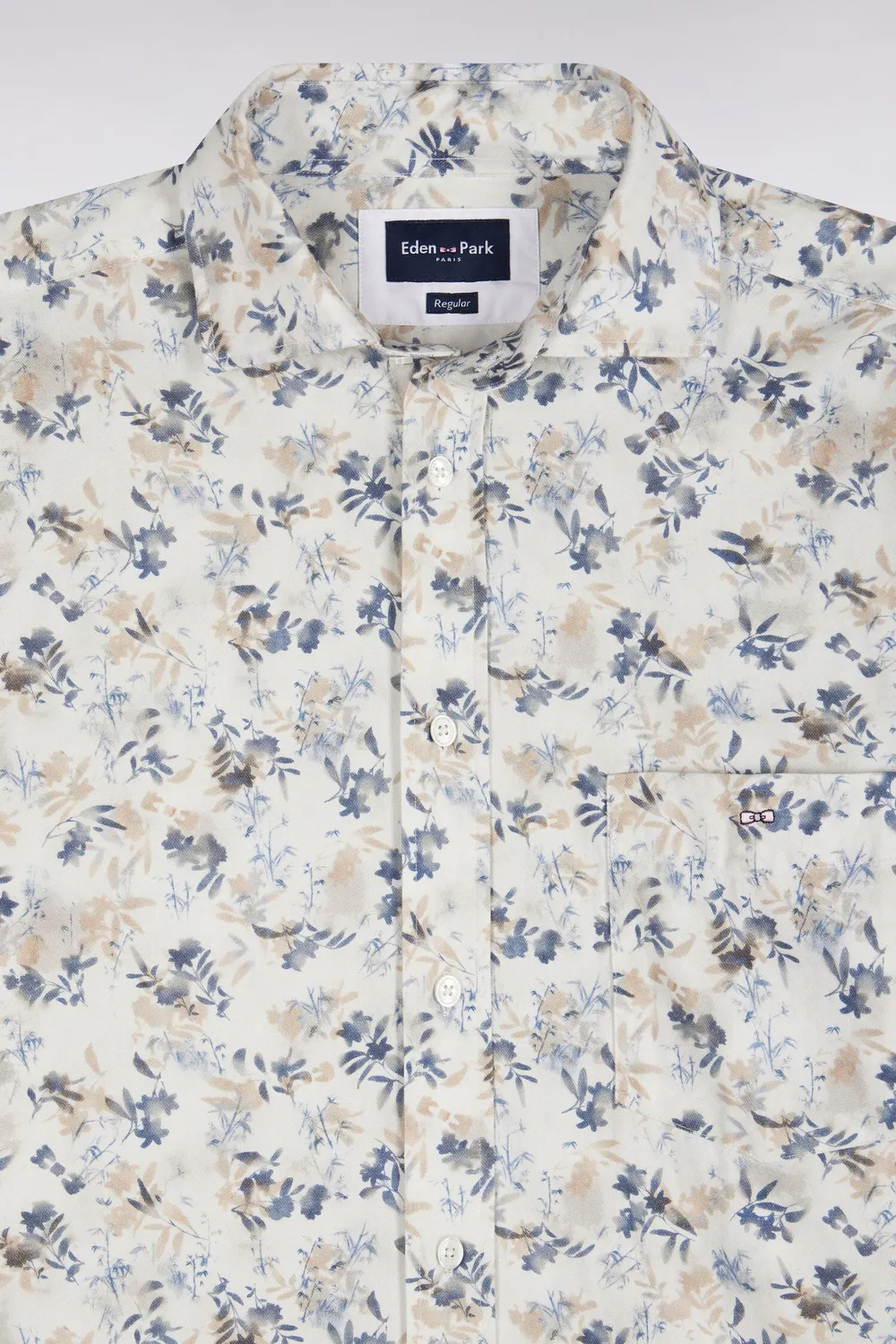 Eden Park Club Classique H26CHECL0082 chemise écru motif