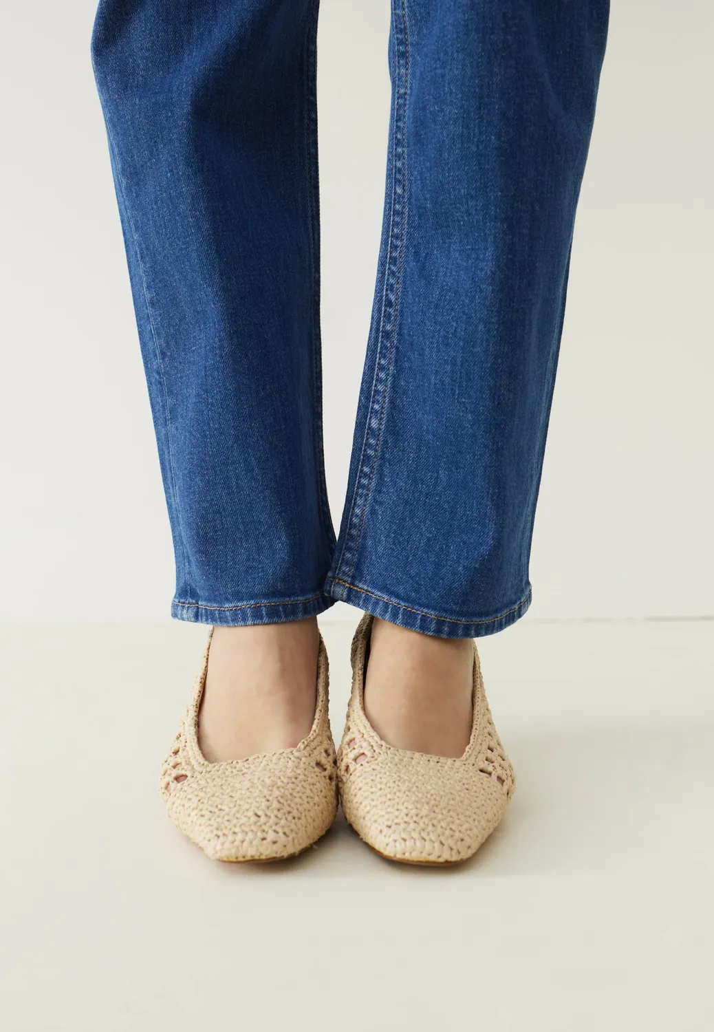 Loom Le jean droit bleu denim stretch