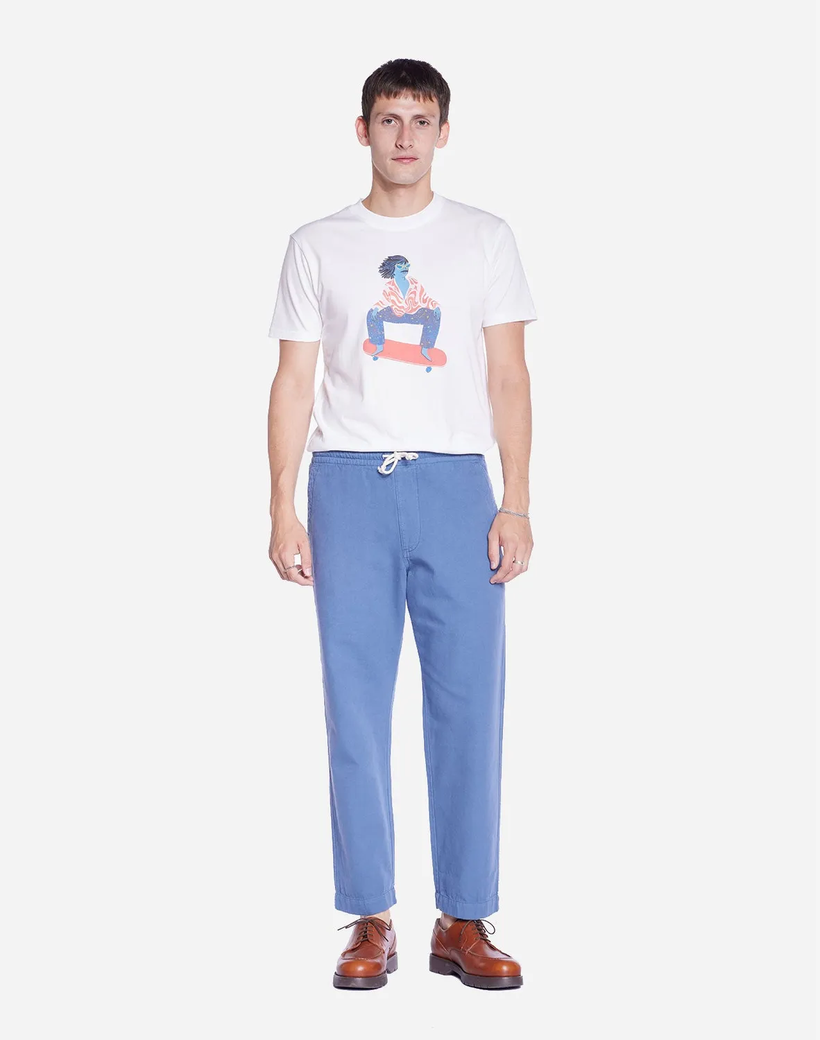 Olow Hatha pantalon bleu cobalt coton bio
