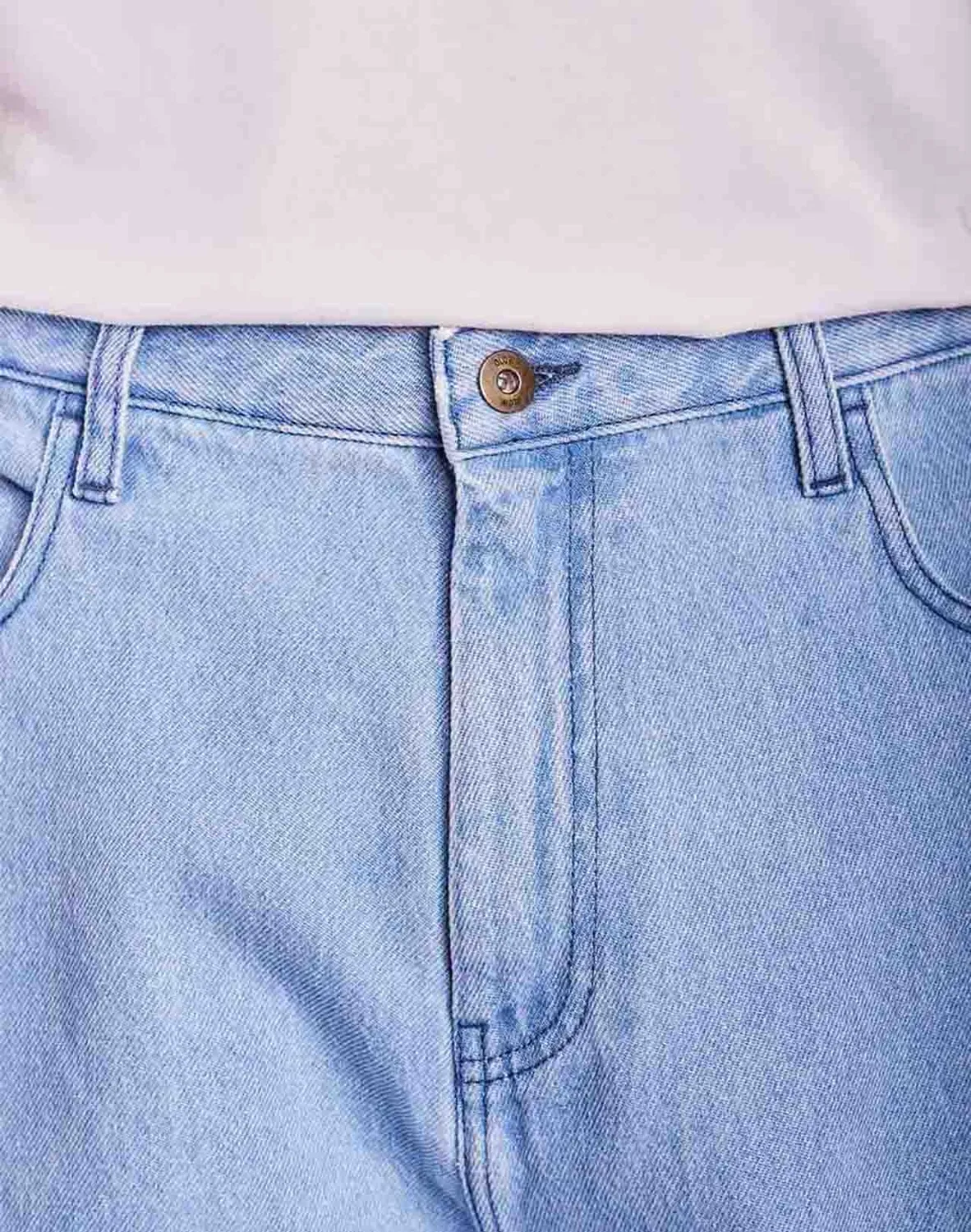 OLOW Jacquot pantalon denim clair robuste