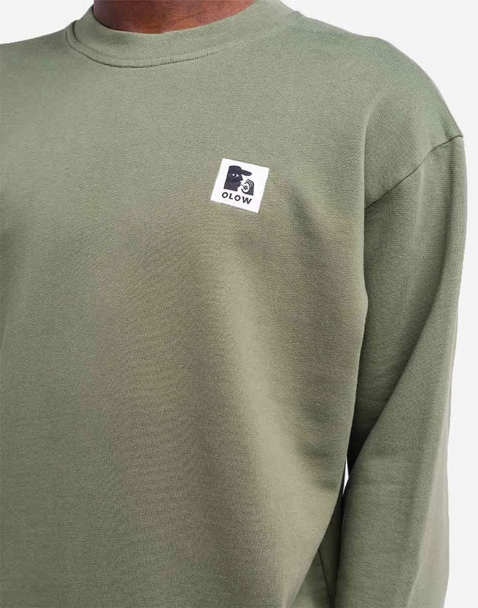 OLOW Carpi sweat vert olive coton bio