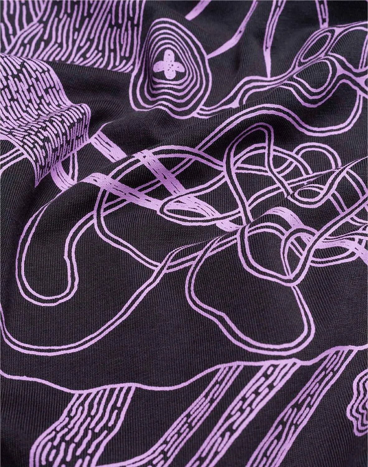 OLOW Interconnexion t-shirt manches longues noir coton