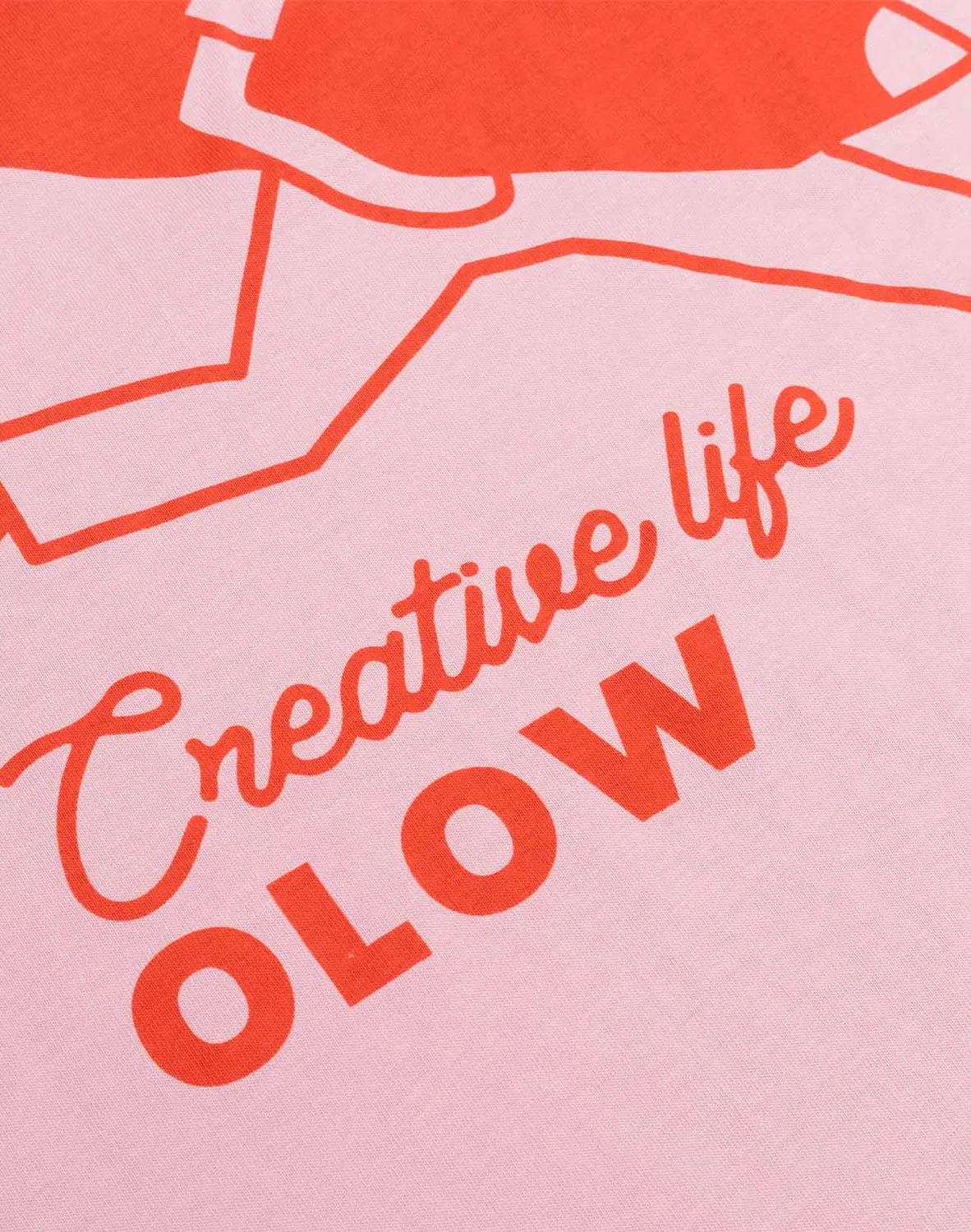Olow Creative Studio t-shirt rose lila coton bio